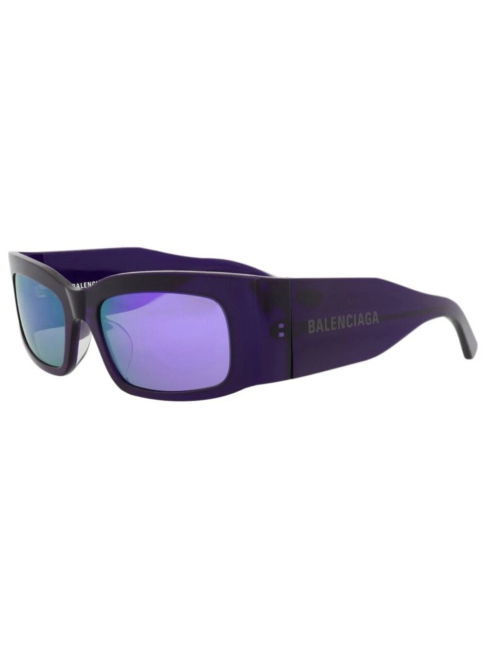 New Balenciaga Women's Sunglasses Square Rectangle Recycled Acetate Frame Unisex